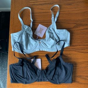 36DD SAVAGE X FENTY Bras, black and grey NWT Never worn!